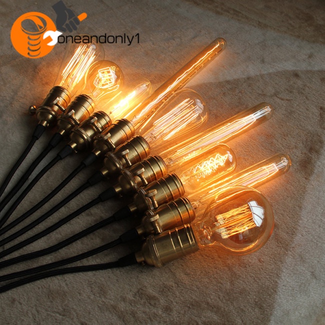 [COD] Bóng Đèn Edison Vonfram Màu Vàng Ấm Áp Kiểu Retro