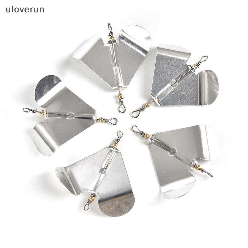 Uloverun Set 5 Mồi Câu Cá Bằng Kim Loại Lưỡi Rotag