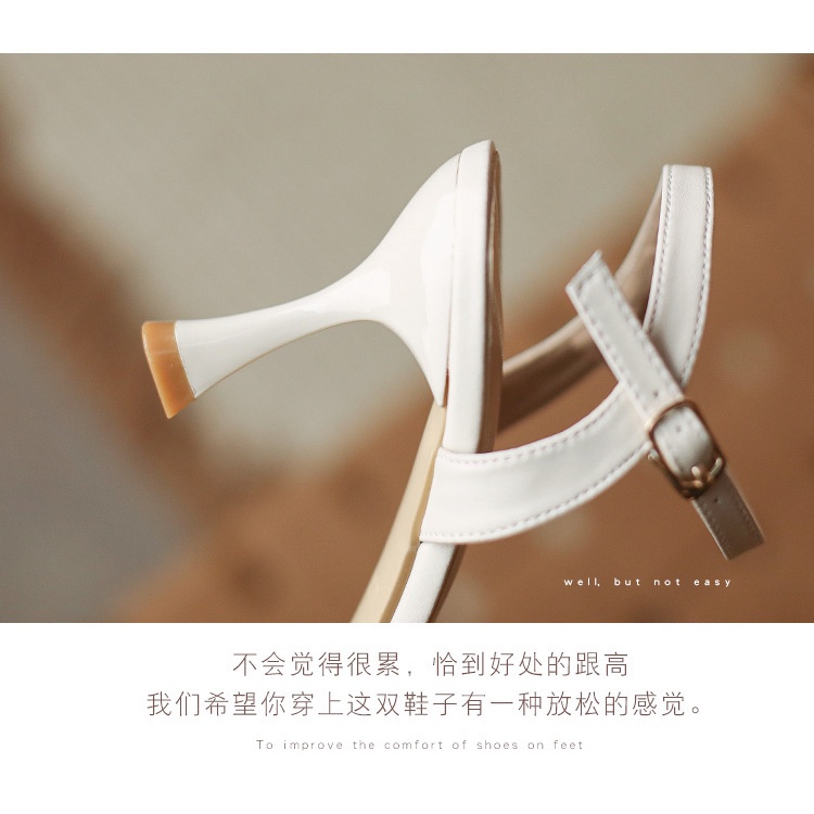 Giày Cao Gót Sandal Phong Cách Pháp Thời Trang Mùa Hè Cho Nữ