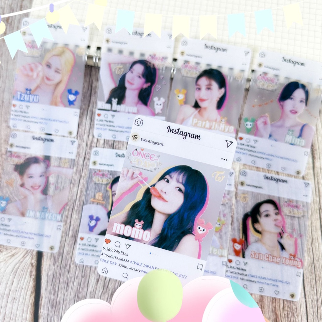 Twice READY TO BE INS Transparent Photocard PVC Card