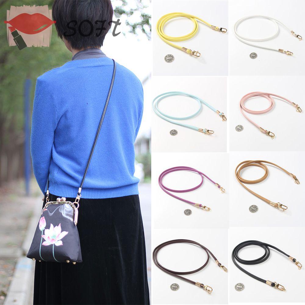 SOFTNESS Dây Đeo Túi Xách Bằng Da PU Có Thể Điều Chỉnh Kích Cỡ