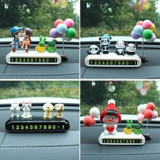 Car Car Temporary Parking Number Plate Cute Female Luminous High-End Phone Temporary Parking Card Creative Car Parking Card m64O