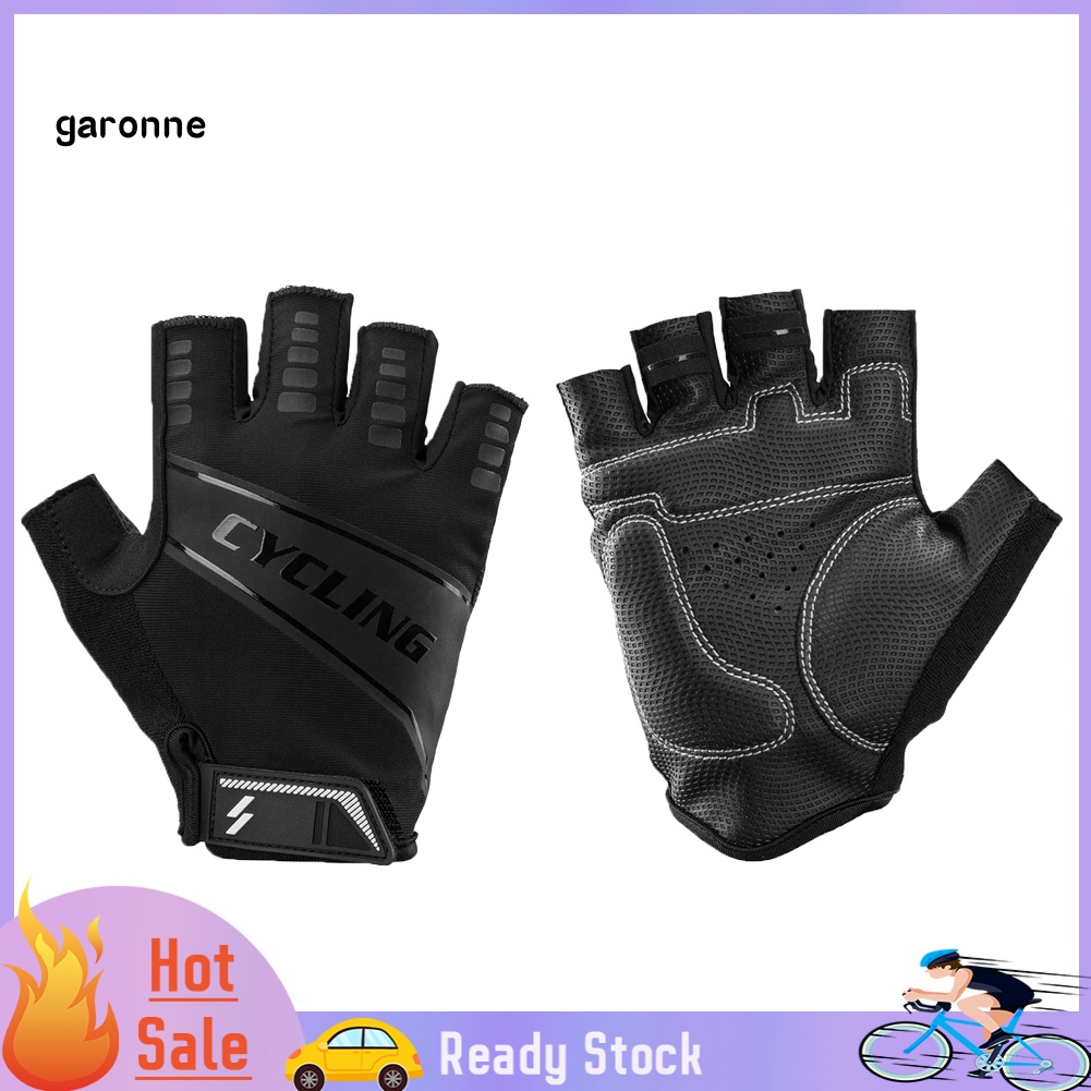 1 Đôi Găng Tay Nửa Ngón Thoáng Khí Chống Trượt Cho Nam Nữ Chạy Xe Đạp Ngoà