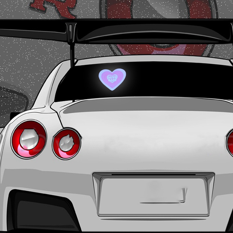 Đèn LED Hình Trái Tim Trang Trí Kính Chắn Gió Xe Hơi