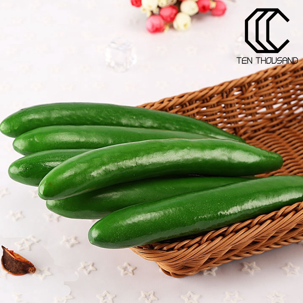 ✥Mô Hình Trái Dưa Leo Giả Bằng Xốp Chống Mài Mòn Trang Trí Phòng Ăn