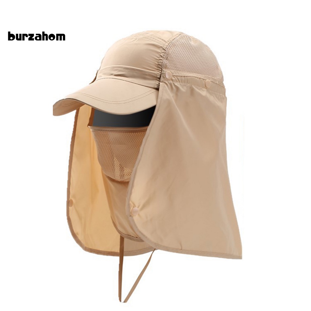 Mũ Lưỡi Trai Có Tấm Che Mặt Và Cổ Chống Nước Chống Tia UV Thoáng Khí Dành Cho Nam Nữ