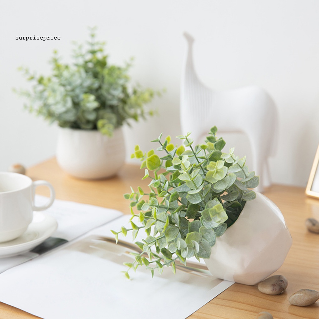 Chậu Cây Giả Bằng Nhựa Dùng Trang Trí Nhà Cửa