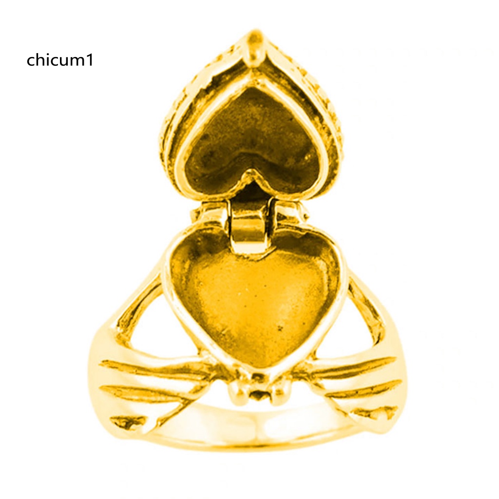 Nhẫn Cưới Hình Trái Tim Dạng Mở Màu Sáng Thời Trang Cho Nữ