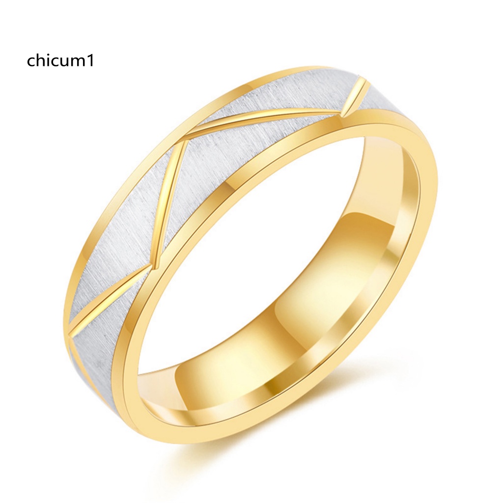 Nhẫn Unisex CC Họa Tiết Hình Học Tối Giản Phong Cách Vintage Phù Hợp Làm Quà Valentines Trang Sức Kỷ Niệm Cho Cặp Đôi