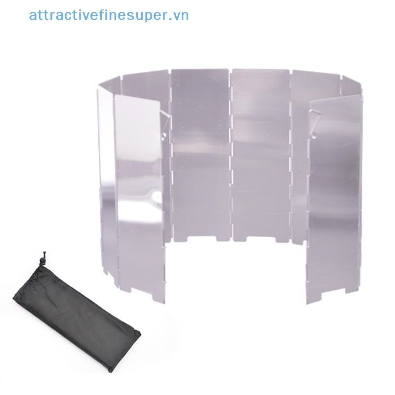 Set 10 Tấm Chắn Gió Cho Bếp Ga Có Thể Gấp Gọn Tiện Dụng Khi Đi Cắm Trại Hot!