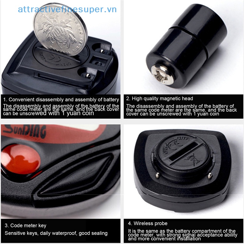 Đồng Hồ Đo Tốc Độ Không Dây Chống Mưa AFS Cho Xe Đạp