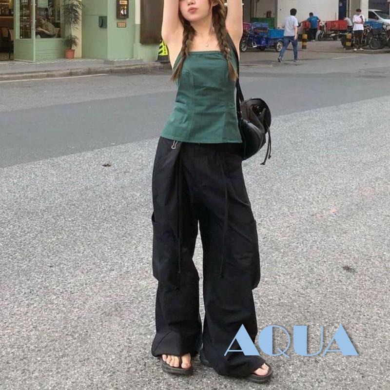 Áo Tank Top Hai Dây Hở Lưng Dáng Ôm Thời Trang Mùa Hè Cho Nữ