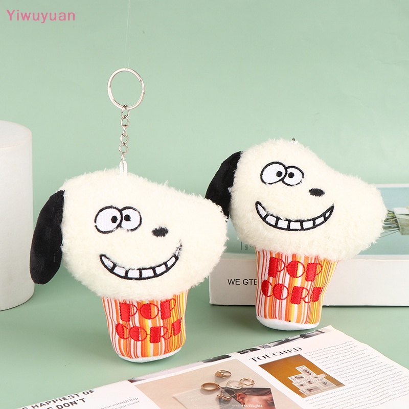 < Yiwuyuan > Móc Khóa Hình Chú Chó Nhồi Bông Mềm Mại Đáng Yêu Trang Trí Ba Lô / Túi Xách / Móc Khóa Xe Hơi Mới