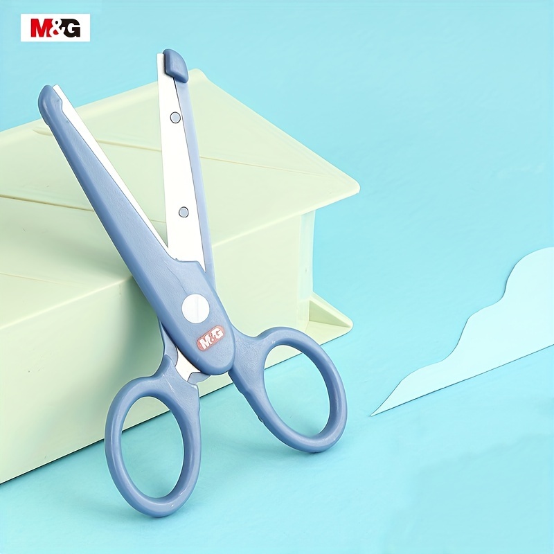 Kéo cắt giấy thủ công M&G bằng nhựa đa năng an toàn cho học sinh tiểu học