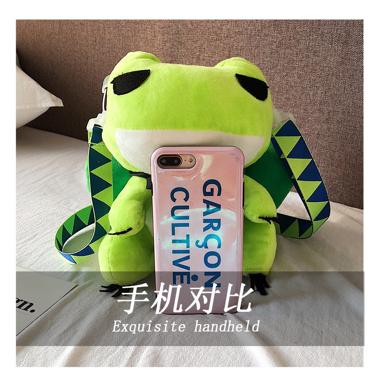 Túi Đeo Chéo Hình Chú Ếch Dễ Thương Phong Cách Nhật Bản Và Hàn Quốc