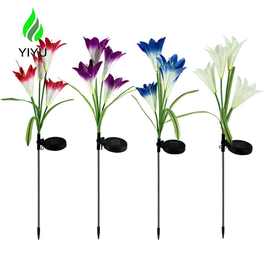 YIYU Đèn Trang Trí Sân Vườn Sử Dụng Năng Lượng Mặt Trời Chống Thấm Nước 600AMH