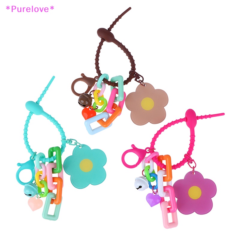 Móc Khóa Điện Thoại / Chìa Khóa Hình Đám Mây / Bông Hoa Nhiều Màu Xinh Xắn Mới