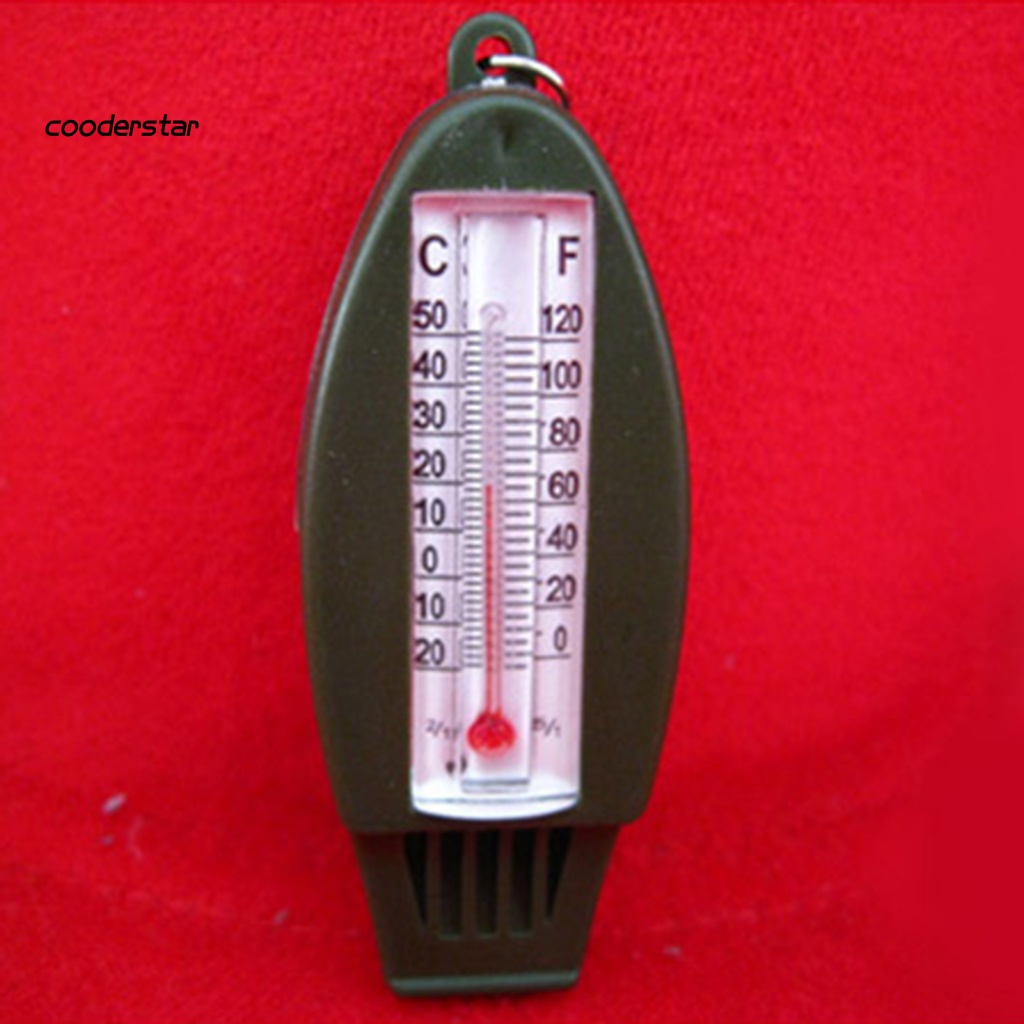 Còi Thổi Khẩn Cấp 4 Trong 1 Tích Hợp La Bàn Và Nhiệt Kế Đa Năng Tiện Dụng