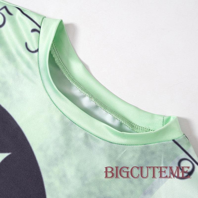 Áo Thun Tay Ngắn Cổ Tròn In Họa Tiết Nhân Vật Anime Thời Trang Mùa Hè Dành Cho Nữ