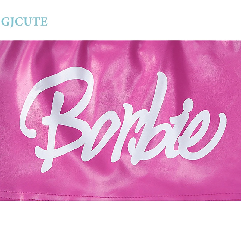 Áo Da PU Không Tay Dáng Ôm In Chữ Gợi Cảm Cho Bạn Gái