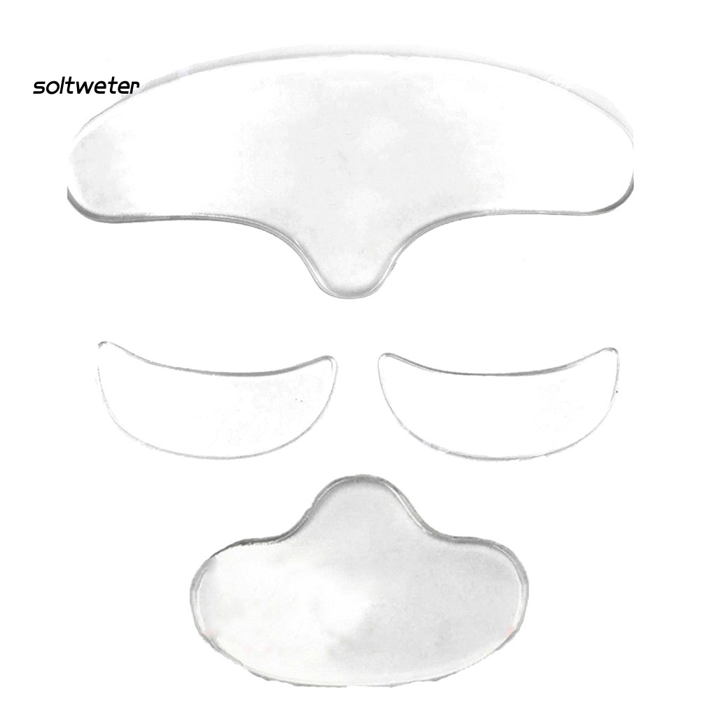 Set 1 / 2 / 3 Miếng Silicone Dán Vùng Da Trán Chống Nếp Nhăn Có Thể Tái Sử Dụng