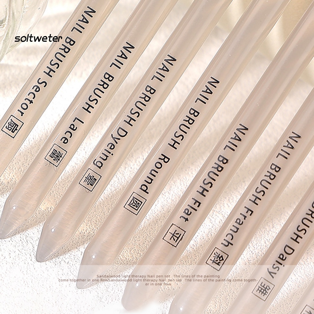 Bút Trang Trí Móng Tay Với Vỏ Kim Loại Và Tay Cầm Nhựa Acrylic Mềm Mại Thoải Mái