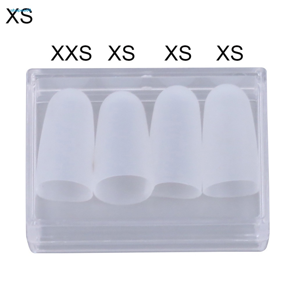 Bộ 4 Vỏ Bọc Ngón Tay Trái Bằng Silicon Siêu Mỏng Dùng Chơi Guitar