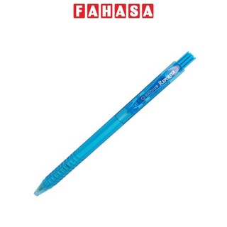 Bút bi bấm reporter 0.5 mm - radius - thân bút màu xanh dương - mực xanh