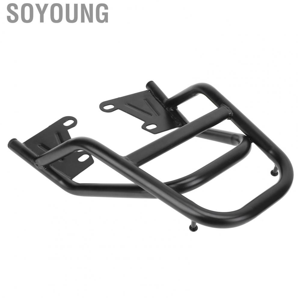 Soyoung Motorcycle Rear Handrail Rack Luggage Box Holder Iron Black Replacement for Grom MSX125 M3 Case Carrier