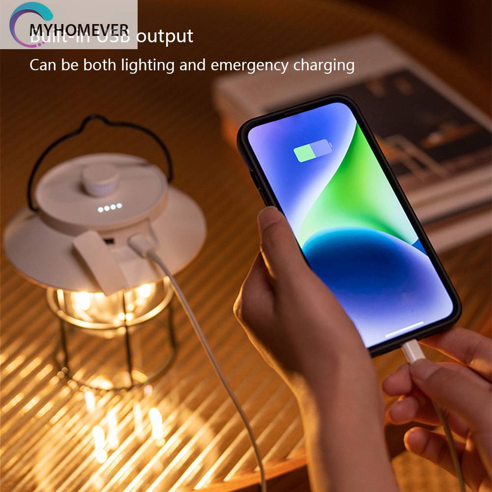 Đèn Cắm Trại 3 Chế Độ Chống Nước IP54