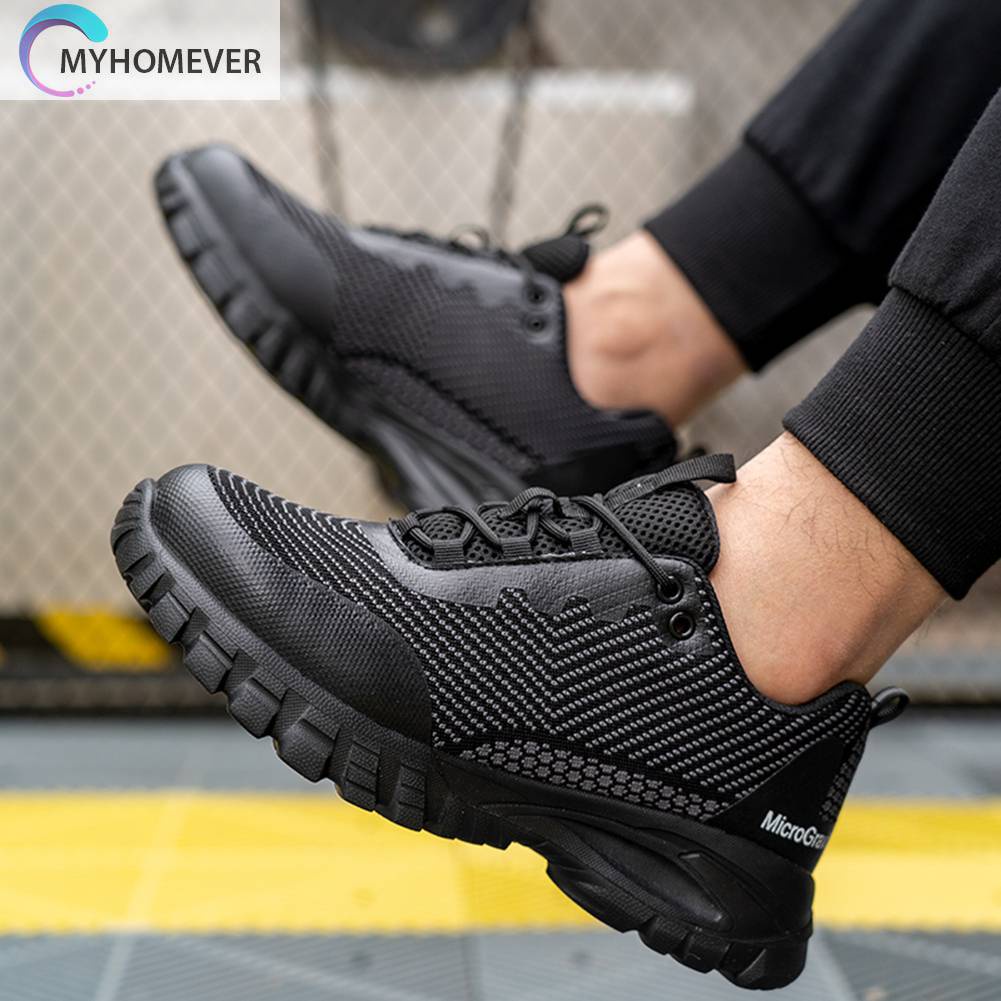 Giày Tây Mũi Thép Thoáng Khí Chống Đâm Thủng Cho Nam Nữ