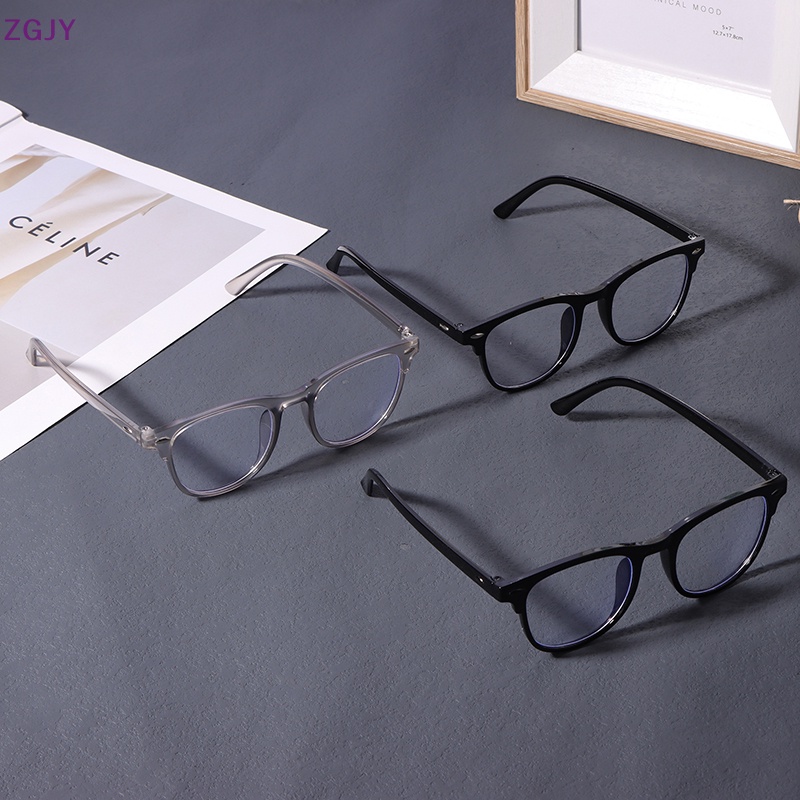 Mắt Kính Gọng Tròn Trong Suốt Siêu Nhẹ Chống Bức Xạ Thời Trang Cho Nam Và Nữ Mới