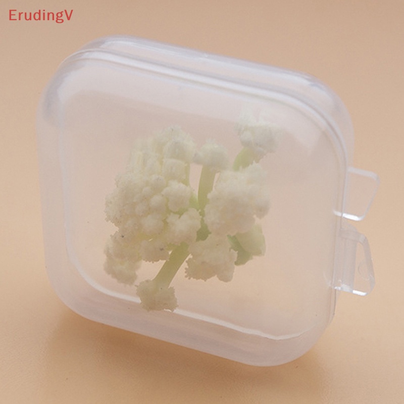 Set 10 Hộp Nhựa Vuông Nhỏ Trong Suốt Đựng Trang Sức