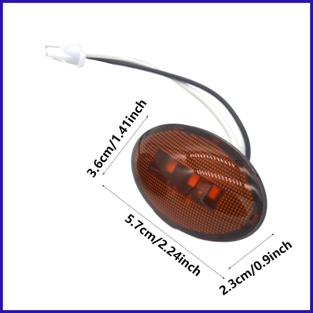 Đèn LED Xi Nhan 3 Bóng Hình Oval Chống Thấm Nước Đa Năng Cho Xe Tải