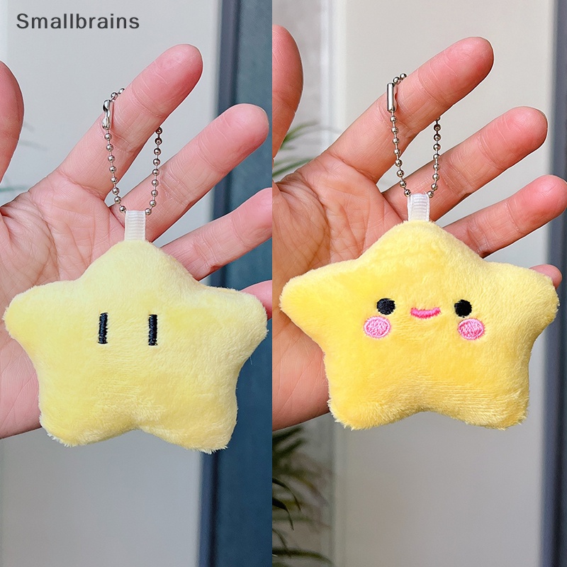 Smbr Móc Chìa Khóa Xe Hơi Hình Ngôi Sao Cười Ngọt Ngào Nhồi Bông Dễ Thương BR