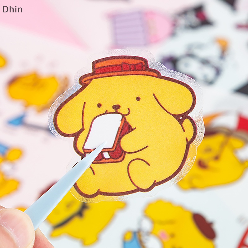 [Dhin] 5pcs Hand Account Sticker Waterproof Goo Card Stickers Cute Material Decorative Toys COD