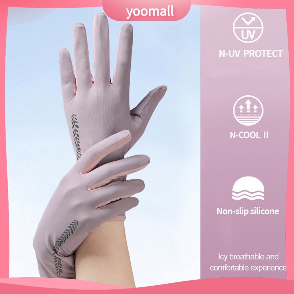 1 Đôi Găng Tay Silicone Mỏng Co Giãn Thoáng Khí Chống Trượt Bảo Vệ Ngón Tay Chống Nắng