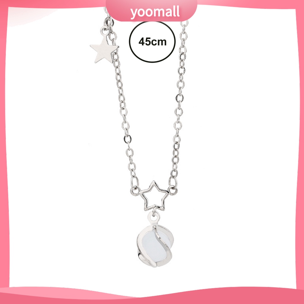 [YM] Vòng cổ Dạng Chuỗi Đá Mắt Mèo Không Đối Xứng Cá Tính Sang Trọng Thời Trang Dự Tiệc Cho Nữ