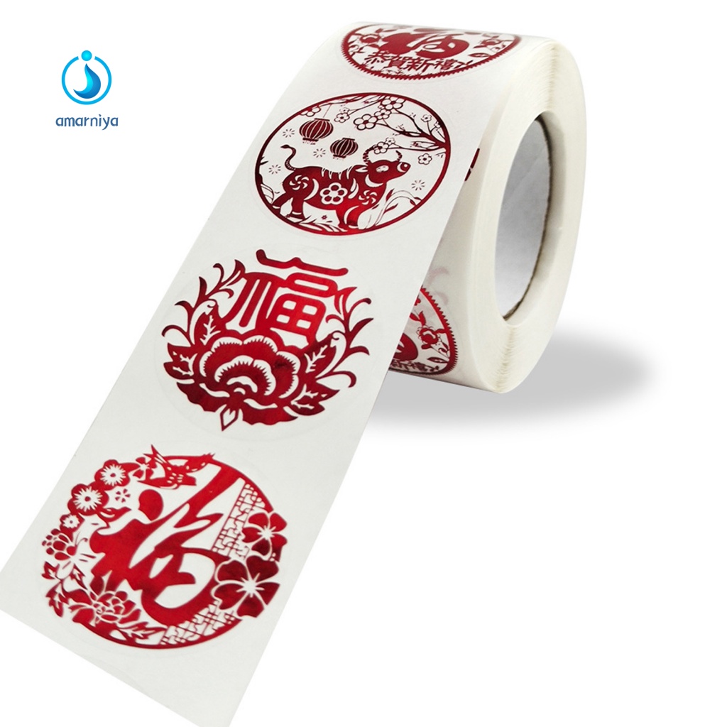 1 Cuộn Sticker Tròn Dán Trang Trí Cửa Dễ Tháo Gỡ