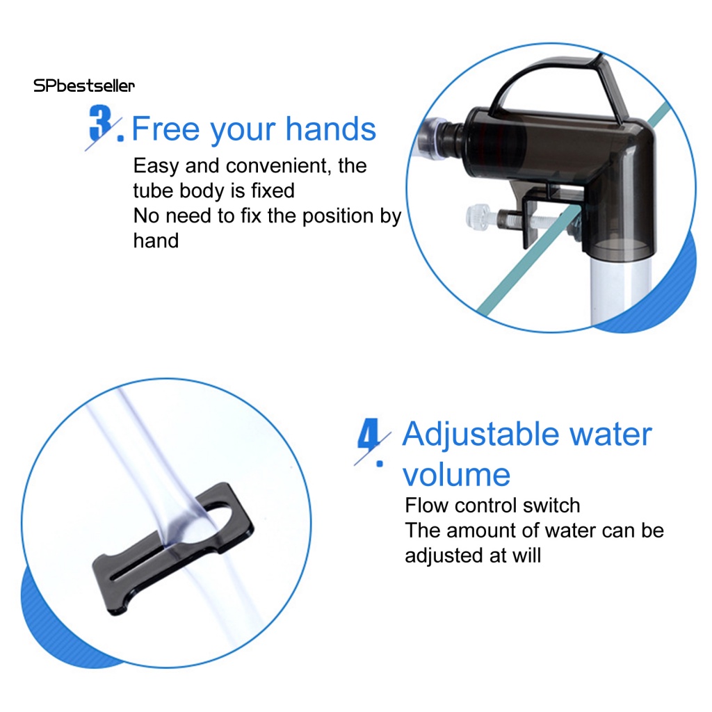 1 Bộ Dụng Cụ Thay Nước Bể Cá Có Thể Điều Chỉnh