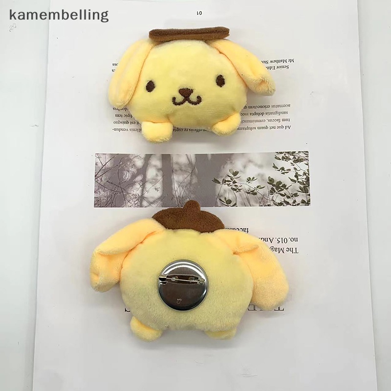 Kamembelling Phụ Kiện Cài Áo Hình Chú Chó Cinnamon Nhồi Bông Dễ Thương Diy