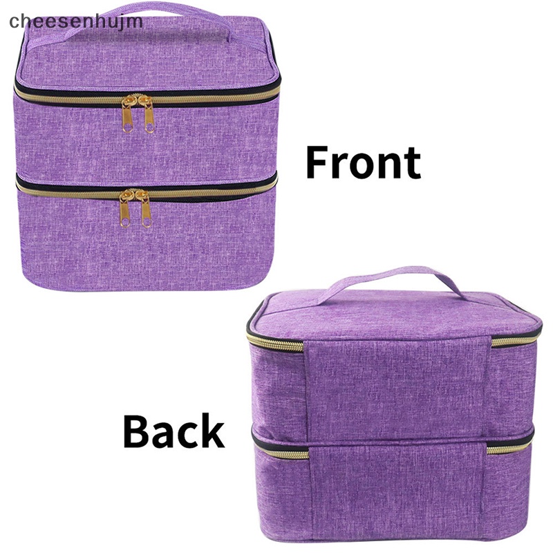 Túi Đựng 30 Lọ Sơn Móng Tay / Mỹ Phẩm Hai Lớp Cỡ Lớn Tiện Dụng