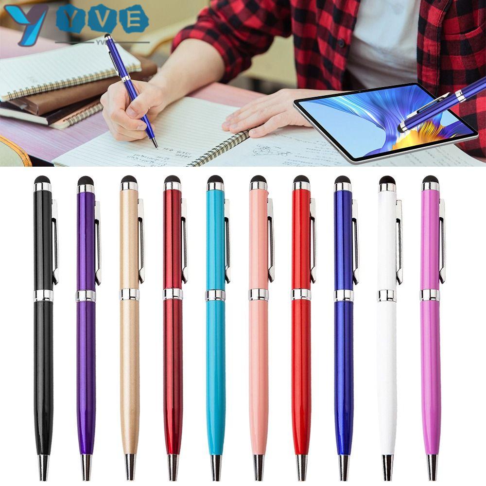 YVE Bút Bi Cảm Ứng Đa Năng Bằng Kim Loại Dễ Thương Cho Học Sinh