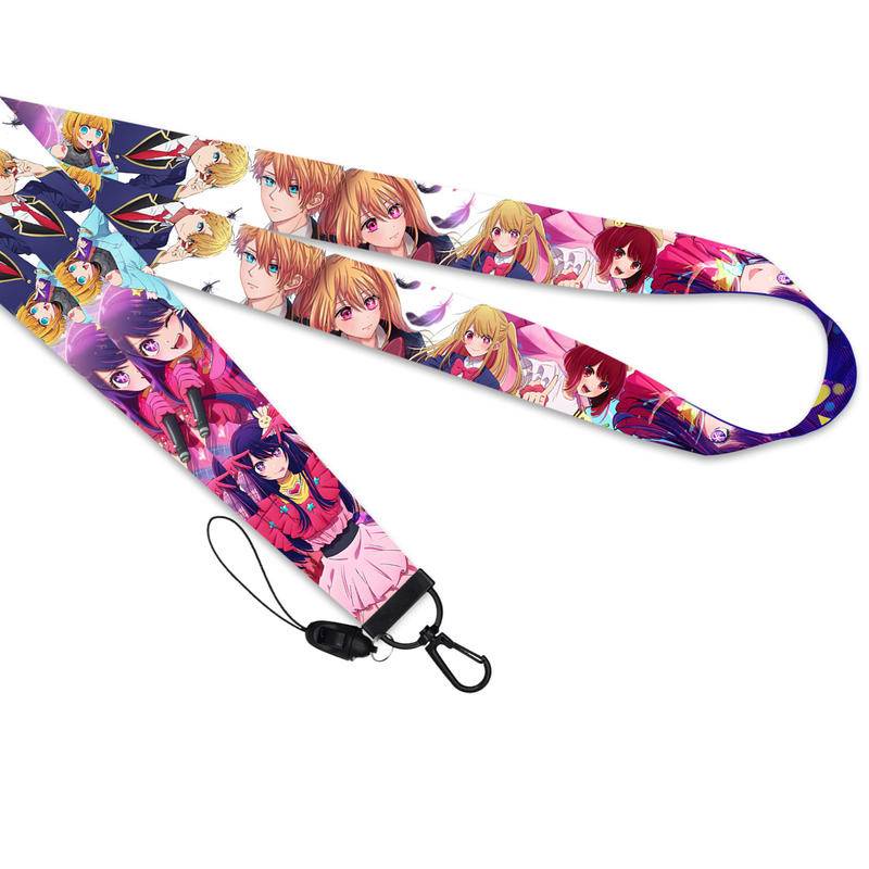 Dây Đeo Cổ Đựng Thẻ Tín Dụng In Hoạt Hình Oshi no Ko MHoshino Ai Mem Cho Hoshino Aquamarine Kurokawa Akane