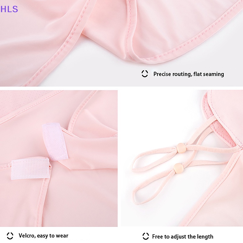 Khẩu Trang Lụa Lạnh Chống Tia UV Nhanh Khô Thoáng Khí Bảo Vệ Tai Và Cổ