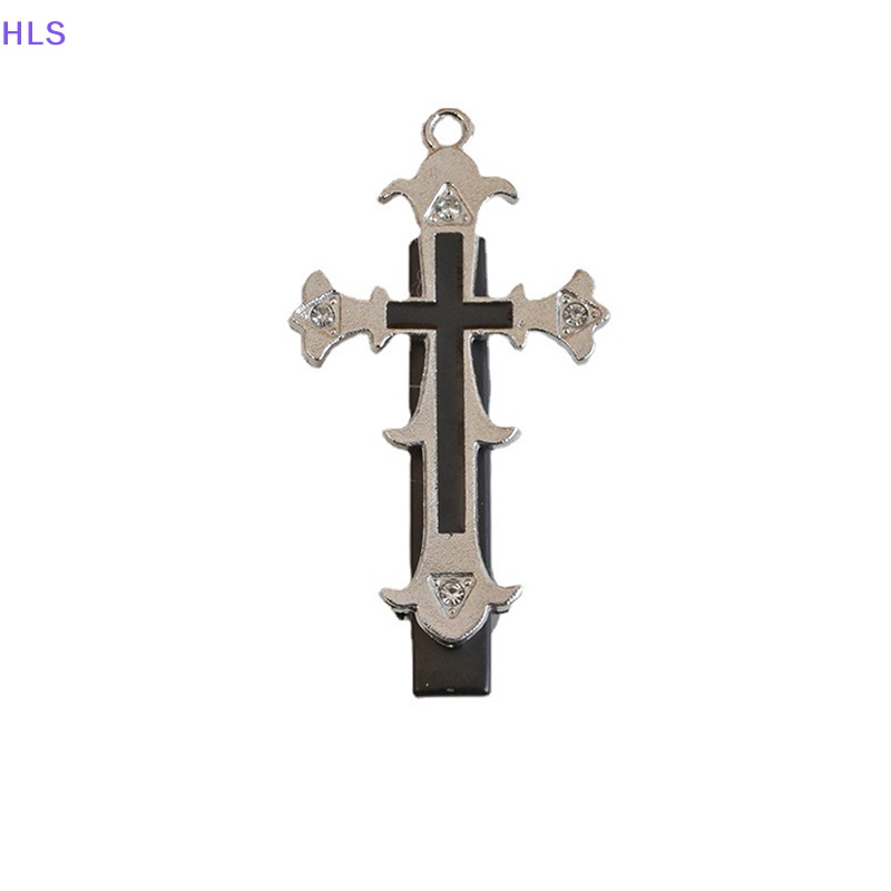 Kẹp Tóc Hình Thánh Giá Bằng Kim Loại Phong Cách Punk Hiphop Độc Đáo Mới