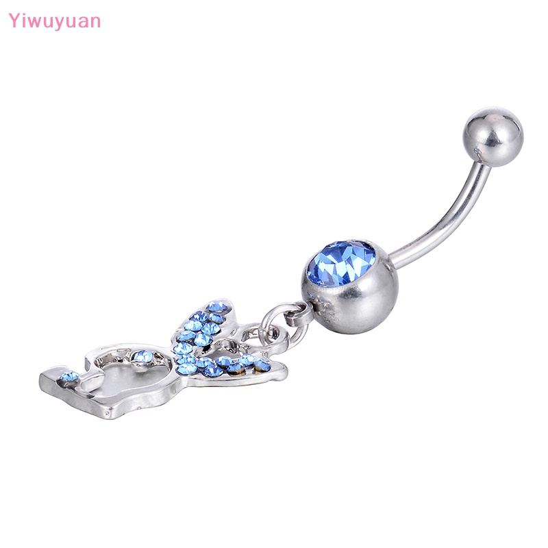 < Yiwuyuan > Khuyên Rốn Hình Thỏ Hoạt Hình Dễ Thương Mới