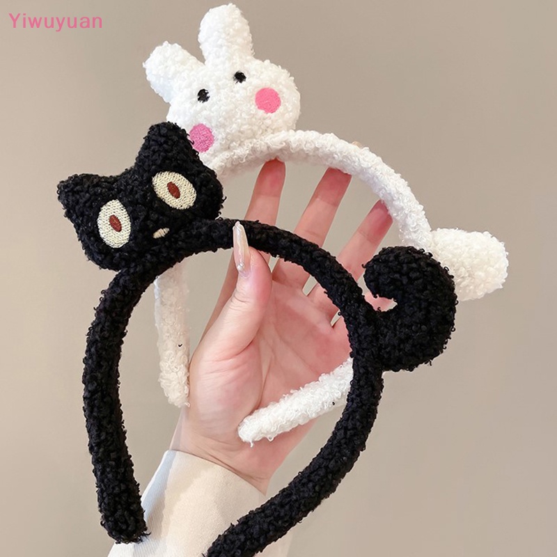 Băng Đô Cài Tóc Hình Mèo Bằng Lông Nhung Dễ Thương Xinh Xắn