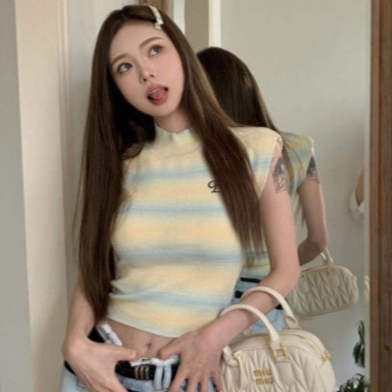 Áo Len Cổ Tròn Dáng Ôm Thời Trang Cho Nữ