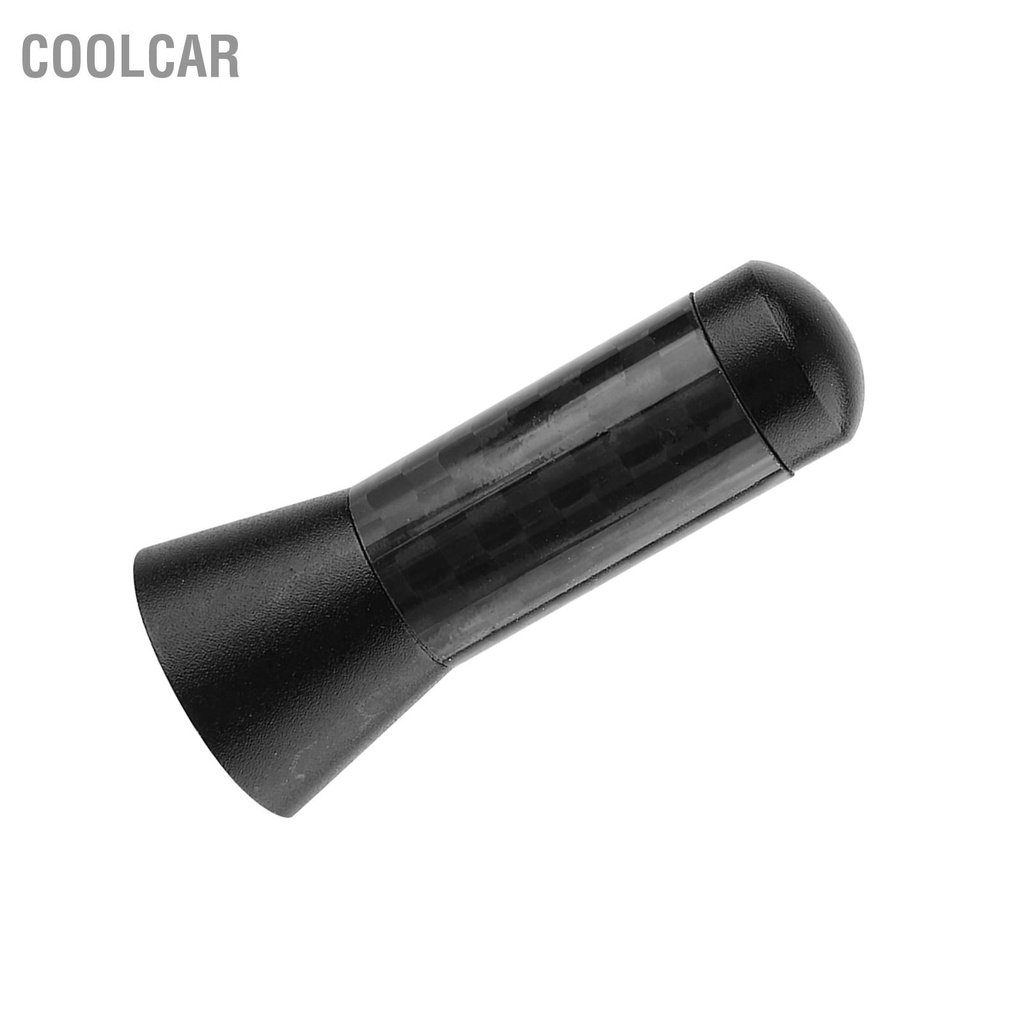 CoolCar 3.5 cm Sợi Carbon Vít Nhôm Ô Tô Trang Trí Ngắn Ăng Ten Đa Năng
